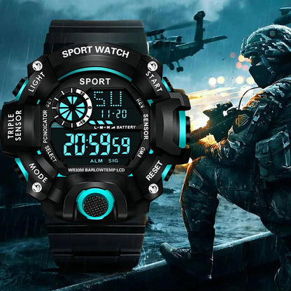 Men's/Miltary Sports Electronic Waterproof Digital Wristwatch