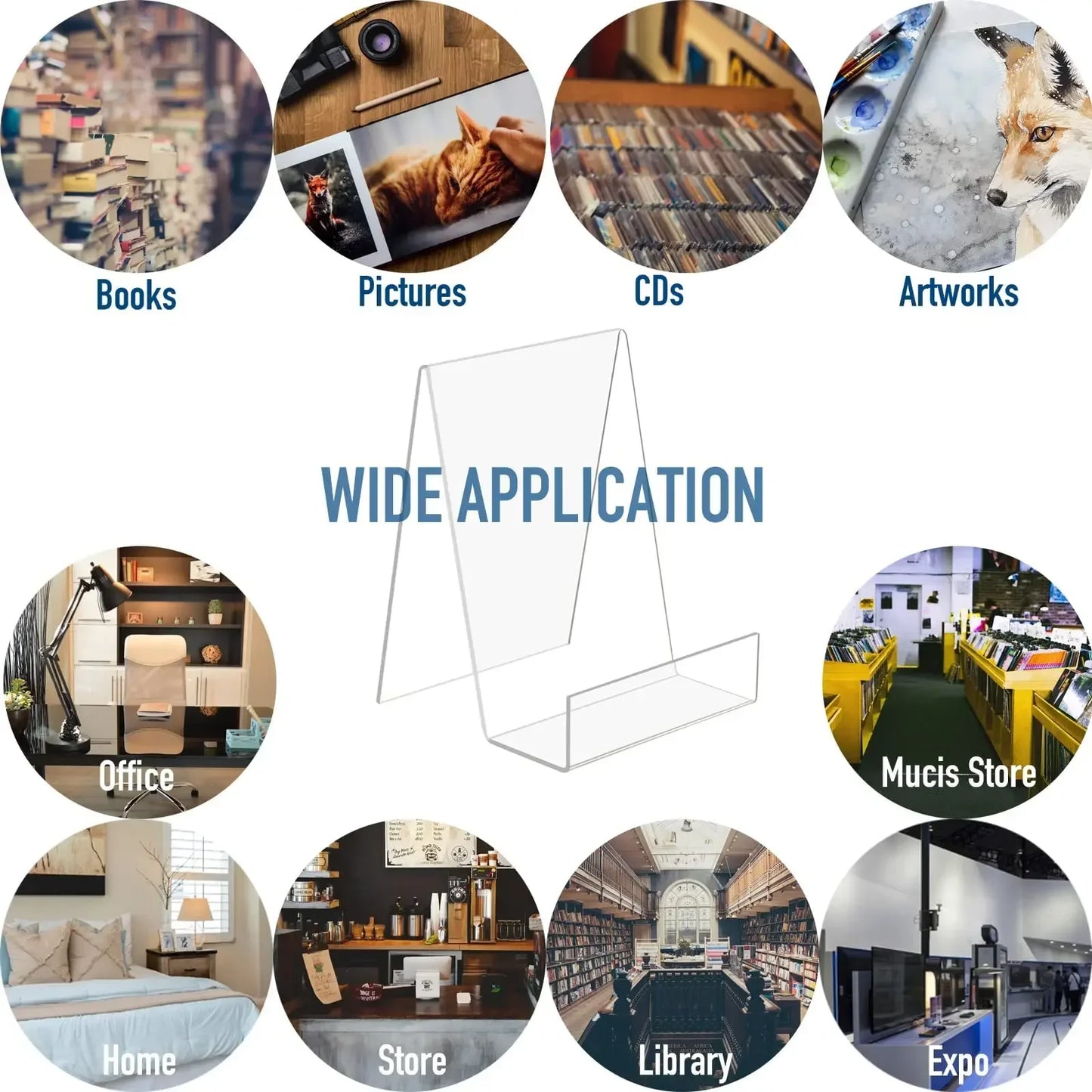 Comic Book Display Stand – Acrylic Holder, Clear Book & Magazine Frame