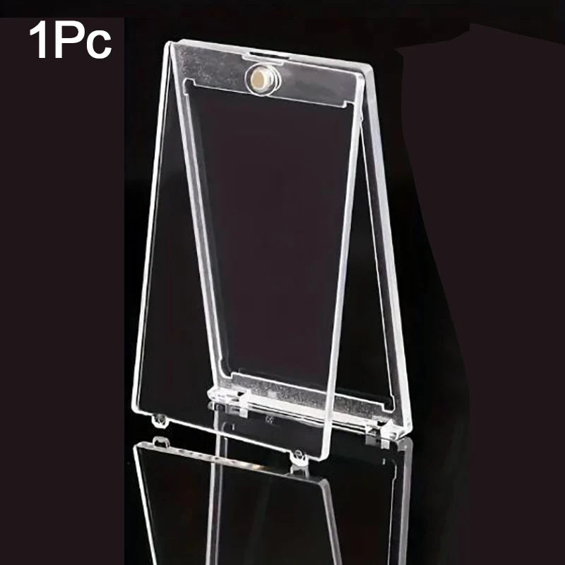 1-10 Pcs Clear Magnetic Card Holder Protective Case for Sports Trading Cards