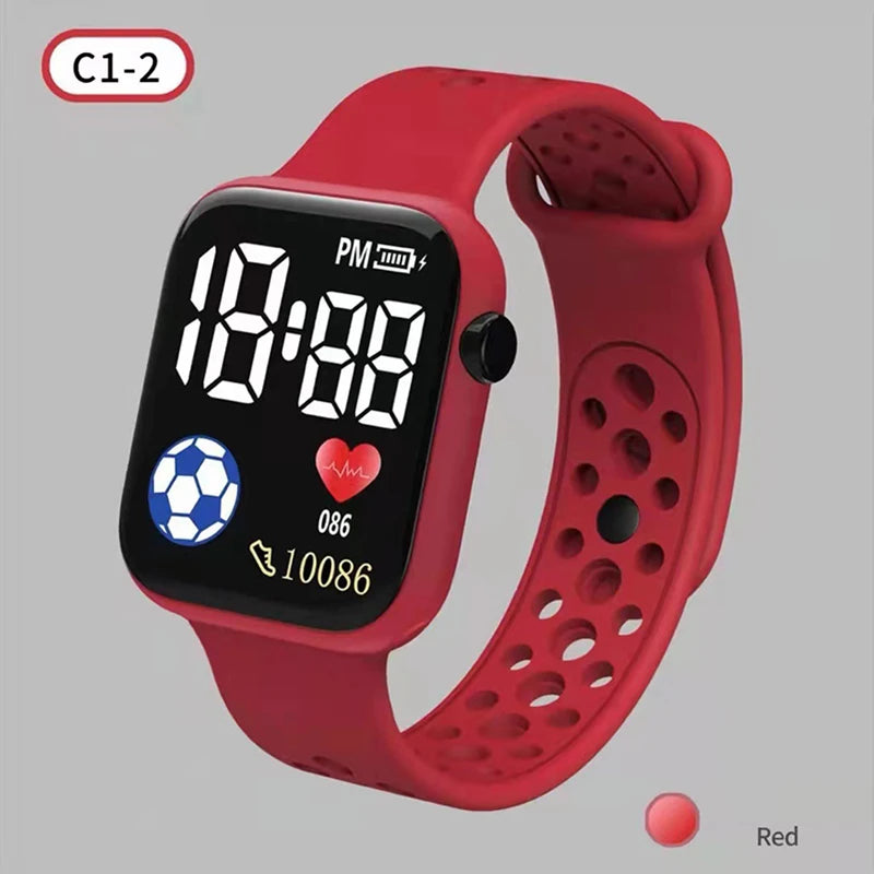 2025 LED Digital Watch For Kids Boys/Girls Sports Waterproof Silicone Digital Casual Children's Electronics