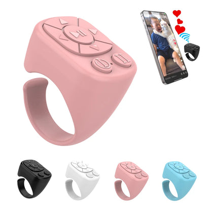 Bluetooth Scrolling Ring Remote – Magnetic Page‑Turner for TikTok, Reading & Video (iOS / Android)