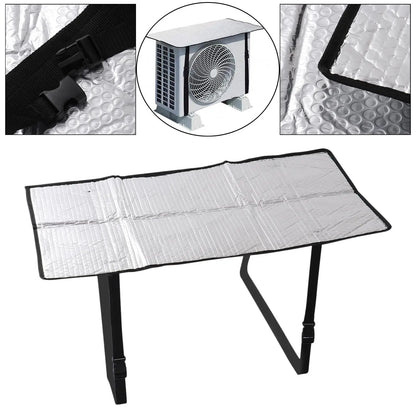 Outdoor Air Conditioner Cover – Sunshade Waterproof Aluminum Foil Insulation 94.5x47cm