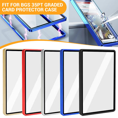 Aluminum Alloy Magnetic Display Case for BGS 35PT Graded Cards – UV & Scratch Resistant Collector Box