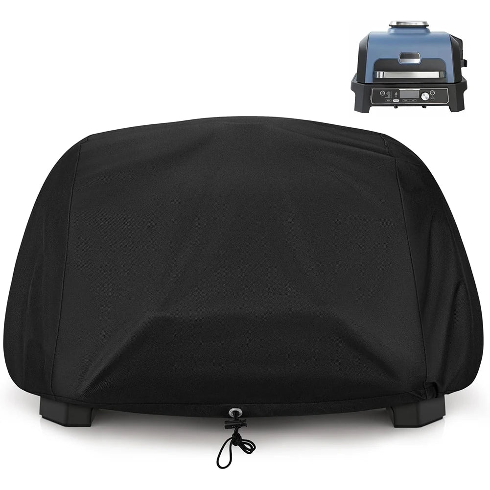 Backyard Woodfire Grill Cover Black – Weather-Resistant BBQ Protection Durable Oxford Fabric