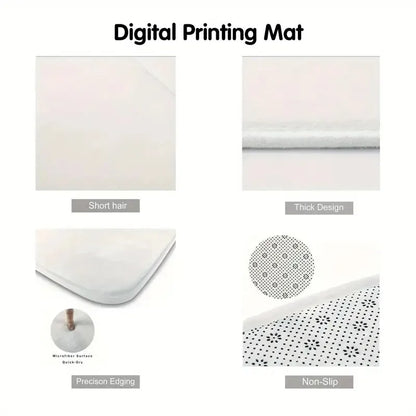 Modern Gaming Arcade Design Non-Slip Area Rug Rectangle Washable Home Carpet