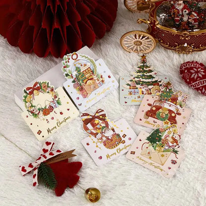 30Pcs Assorted 3D Pop Up Christmas Cards Bulk Set | Holiday Greeting