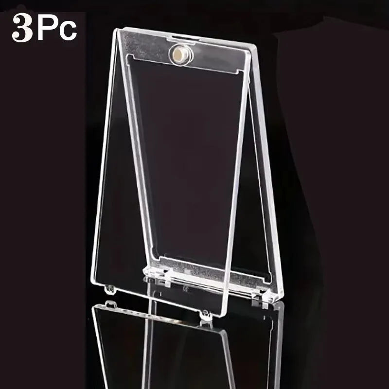 1-10 Pcs Clear Magnetic Card Holder Protective Case for Sports Trading Cards