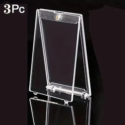 1-10 Pcs Clear Magnetic Card Holder Protective Case for Sports Trading Cards