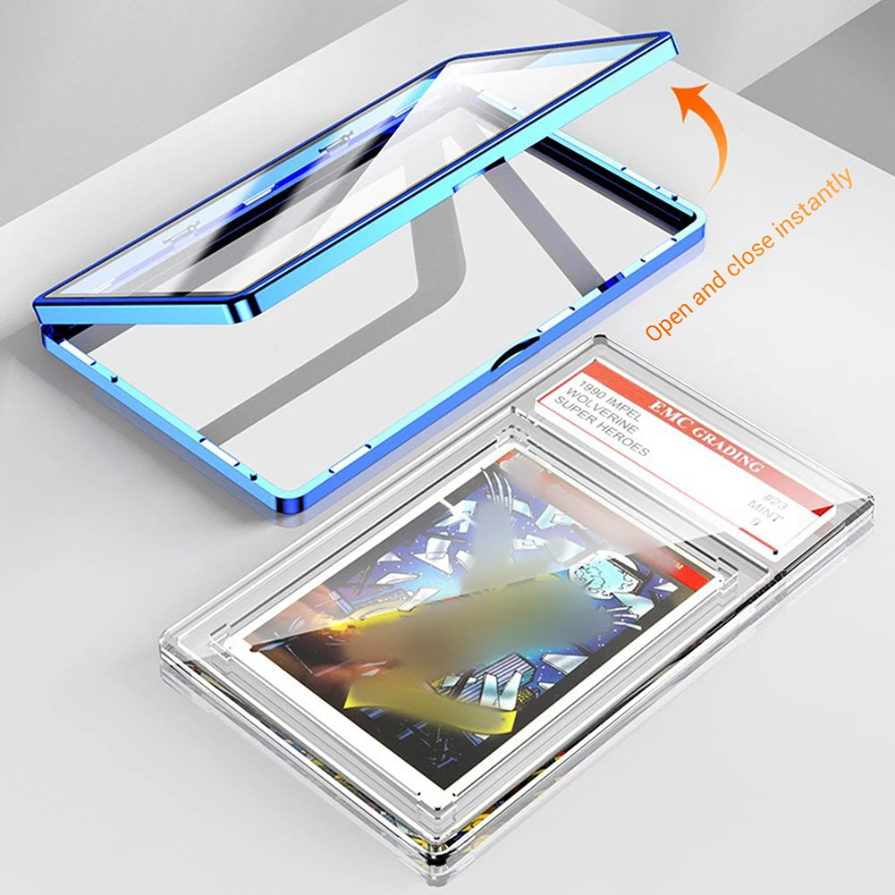 Aluminum Alloy Magnetic Display Case for BGS 35PT Graded Cards – UV & Scratch Resistant Collector Box