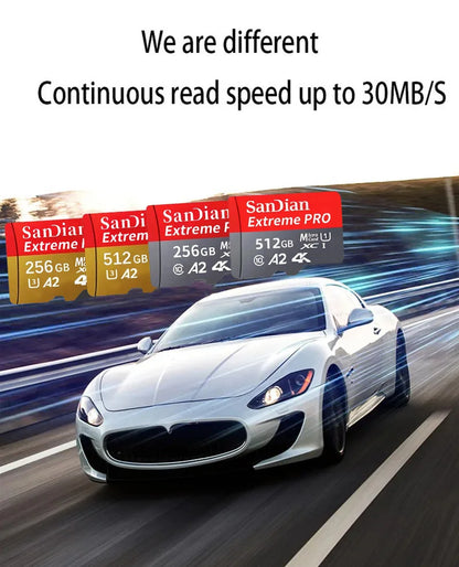 SanDian Ultra MicroSD Card – High-Speed V10 Memory Card 2TB/1TB/512GB/256GB