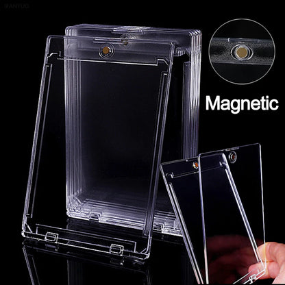35PT Magnetic Clear Card Holder Protective Display Case – For Idol Photos, Sports Cards, Trading Cards & Collectibles
