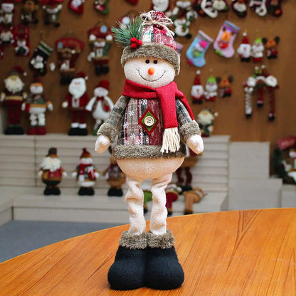 Christmas Doll Standing Figurine – Merry Xmas Home Holiday Decoration 50 cm