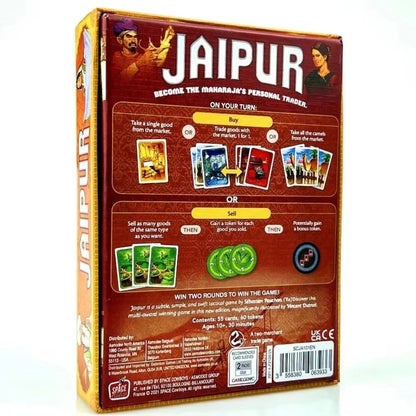 Jaipur Strategy Card Game | Fast-Paced 2-Player Trading & Tactics Game