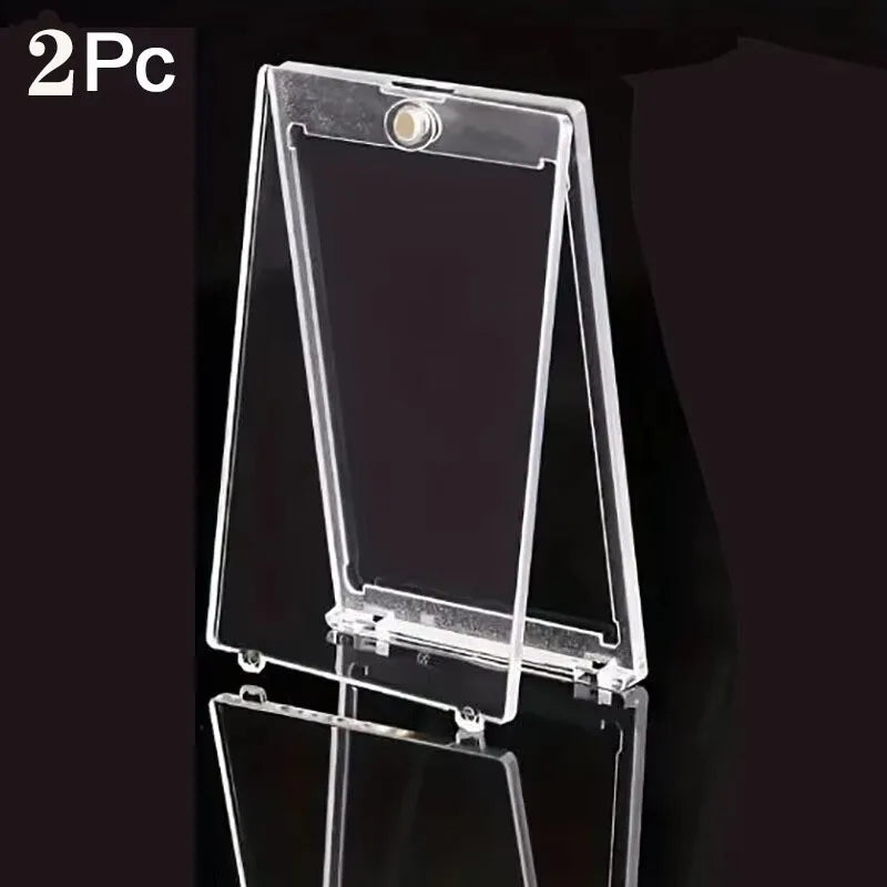 1-10 Pcs Clear Magnetic Card Holder Protective Case for Sports Trading Cards