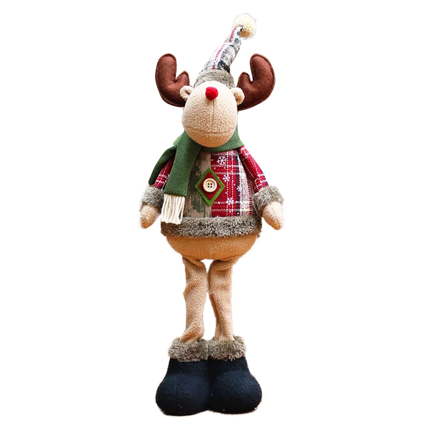 Christmas Doll Standing Figurine – Merry Xmas Home Holiday Decoration 50 cm
