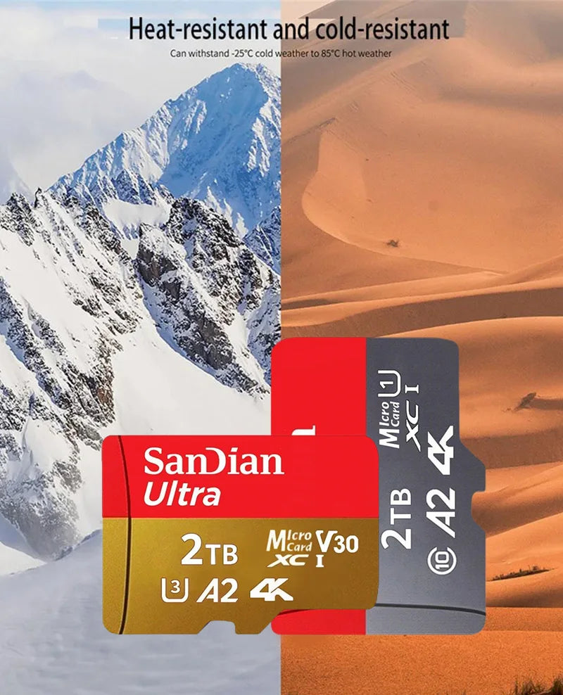 SanDian Ultra MicroSD Card – High-Speed V10 Memory Card 2TB/1TB/512GB/256GB
