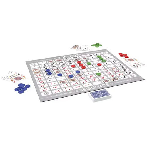 Sequence Strategy Game – Large Board, 2–12 Players, Family & Party Game