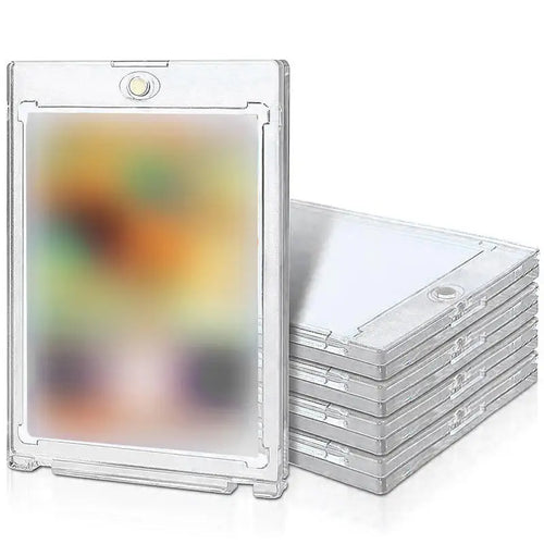 1-10 Pcs Clear Magnetic Card Holder Protective Case for Sports Trading Cards