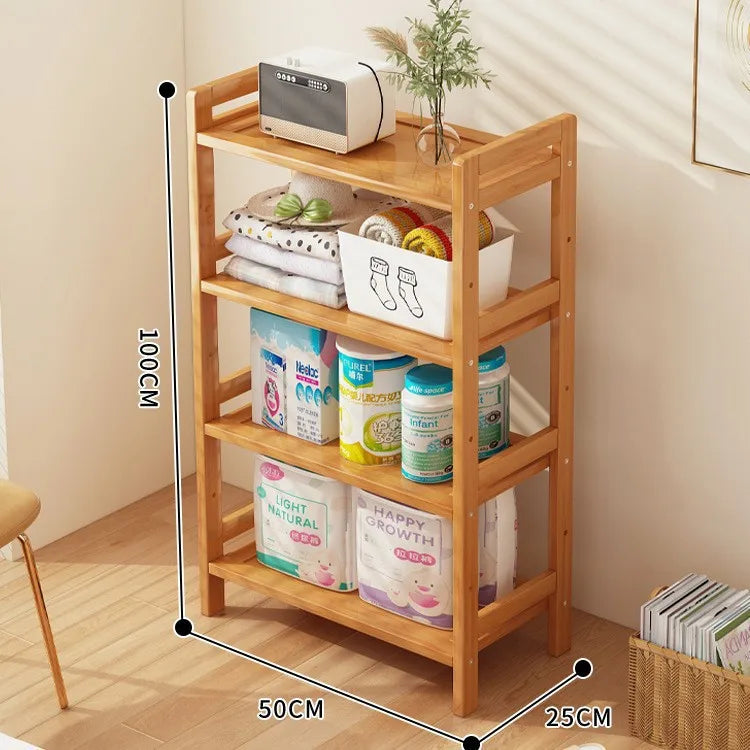 Kitchen Shelf Rack Floor Standing Multi-Layer