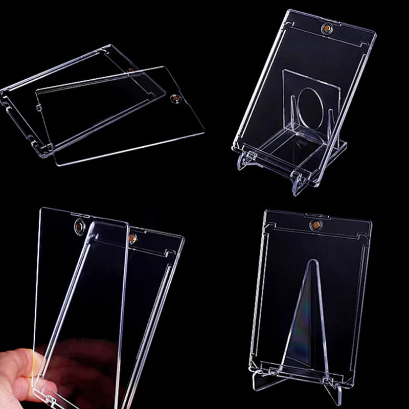 35PT Magnetic Clear Card Holder Protective Display Case – For Idol Photos, Sports Cards, Trading Cards & Collectibles