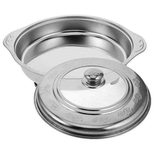 Multifunctional Stainless Steel Portable Buffet Chafing Dish – Hot Pot Tray with Handle
