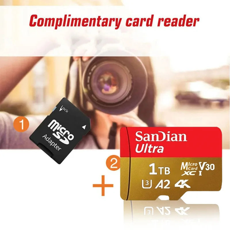 SanDian Ultra MicroSD Card – High-Speed V10 Memory Card 2TB/1TB/512GB/256GB