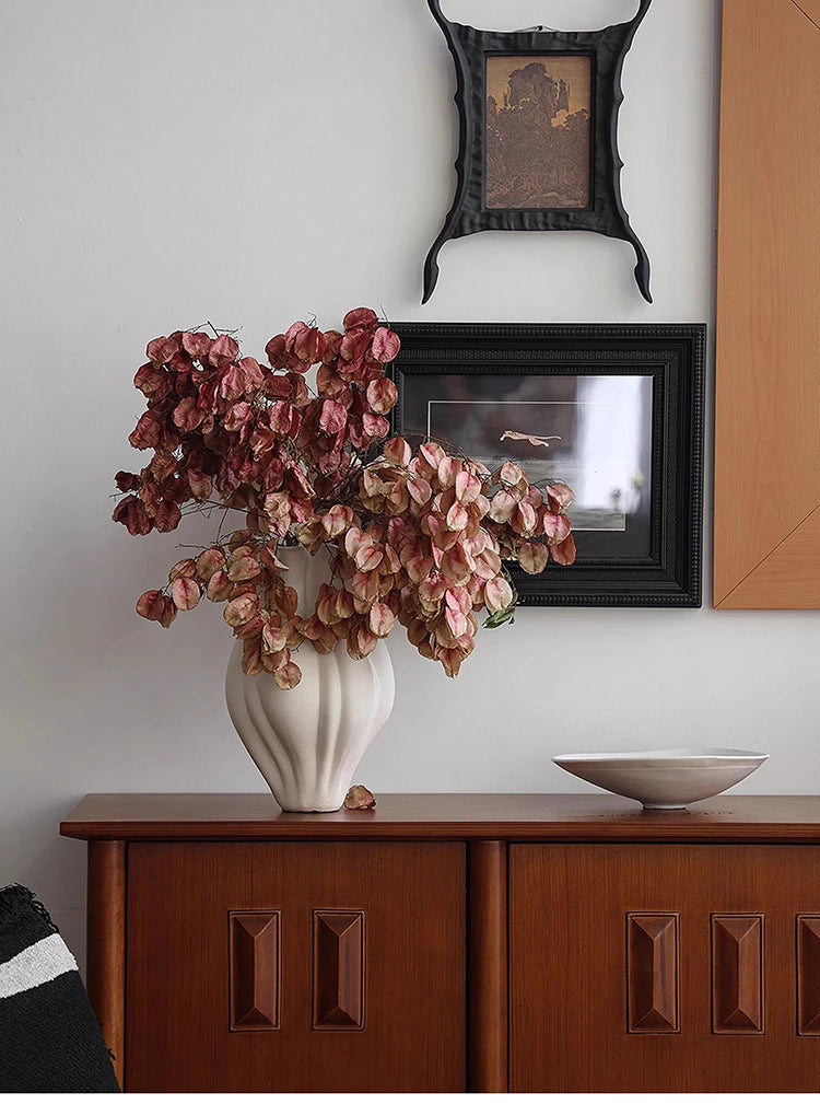 Modern Ceramic Tabletop Vase – Light Luxury Decorative Flower Vase