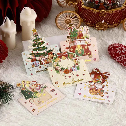 30Pcs Assorted 3D Pop Up Christmas Cards Bulk Set | Holiday Greeting