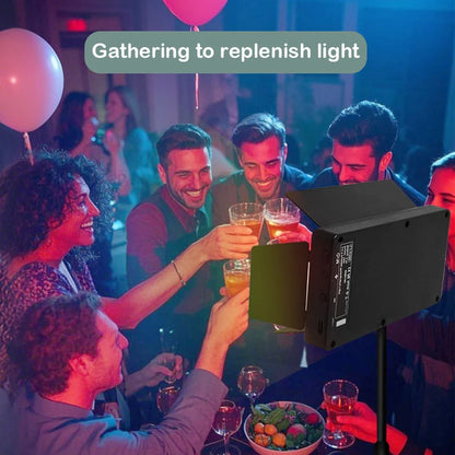 RGB LED Photo Light Portable Bi-Color 3200K-5600K Video Lamp with Built-in Battery