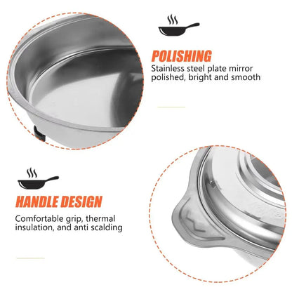 Multifunctional Stainless Steel Portable Buffet Chafing Dish – Hot Pot Tray with Handle
