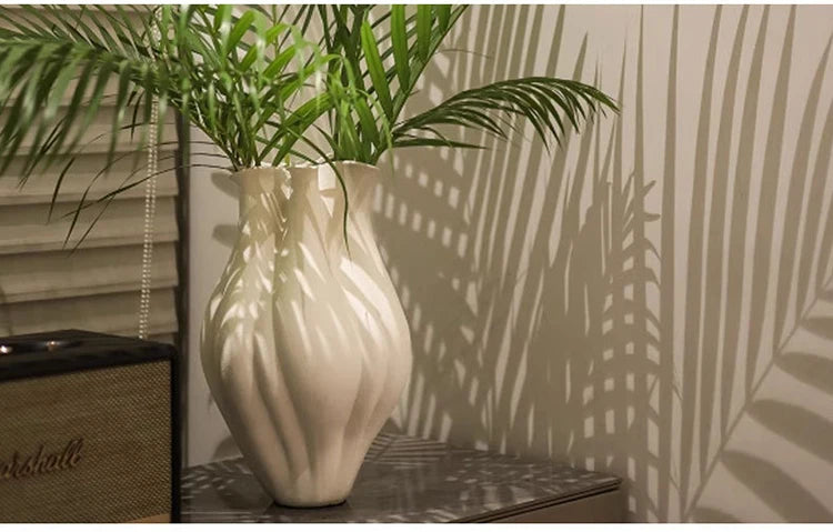 Modern Ceramic Tabletop Vase – Light Luxury Decorative Flower Vase