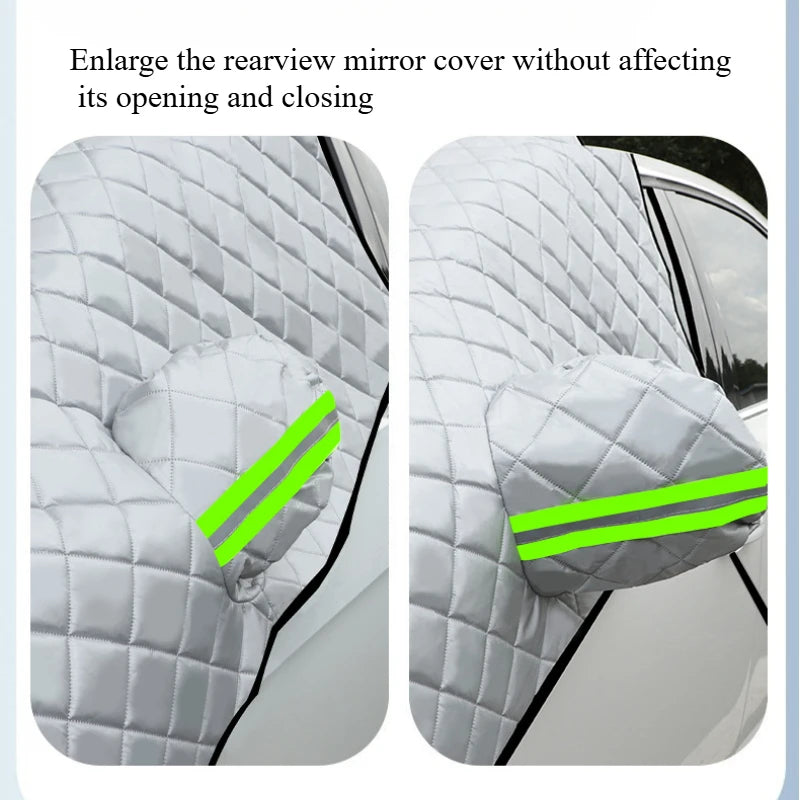 Car Rain Cover & Hail Protector – Waterproof Anti-UV 5-Layer Grid Design Hook Installation