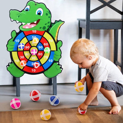 Montessori Sticky Ball & Target Throw Sports Toy – Educational Outdoor & Indoor Game for Kids Ages 3+