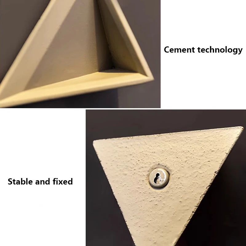 Modern Cement Wall Vase Planter – Decorative Hanging Indoor Flower Pot