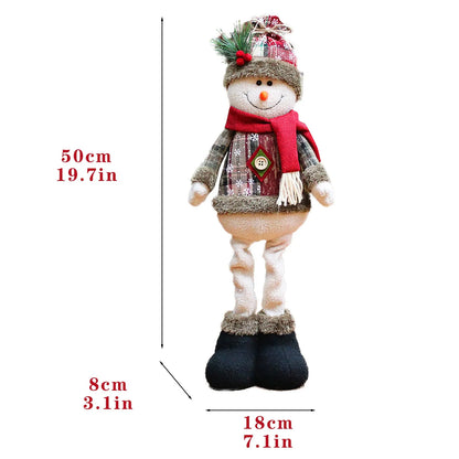 Christmas Doll Standing Figurine – Merry Xmas Home Holiday Decoration 50 cm