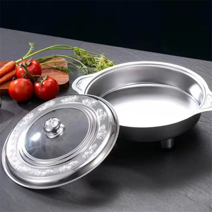 Stainless Steel Portable Buffet Chafing Dish – Detachable Legs, Handle & Multiuse Tray