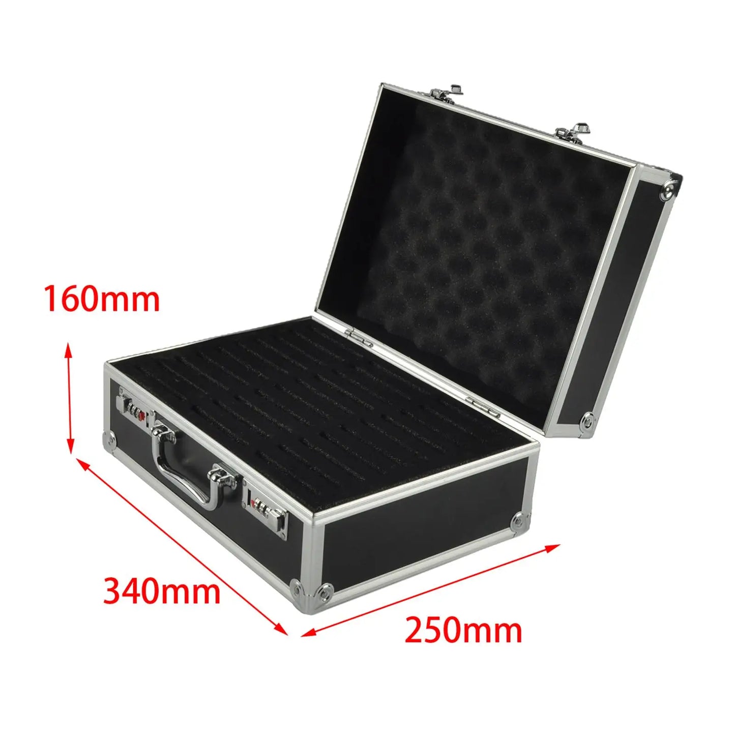 Graded Card Storage Case with Combination Lock and Handle