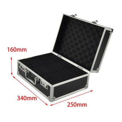 Graded Card Storage Case with Combination Lock and Handle