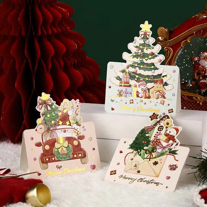 30Pcs Assorted 3D Pop Up Christmas Cards Bulk Set | Holiday Greeting
