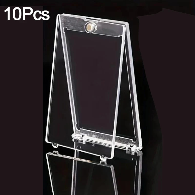 1-10 Pcs Clear Magnetic Card Holder Protective Case for Sports Trading Cards
