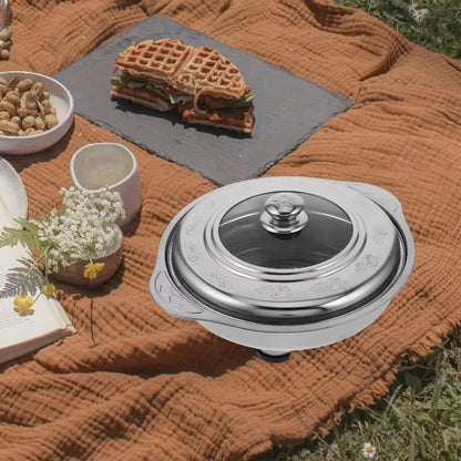 Multifunctional Stainless Steel Portable Buffet Chafing Dish – Hot Pot Tray with Handle