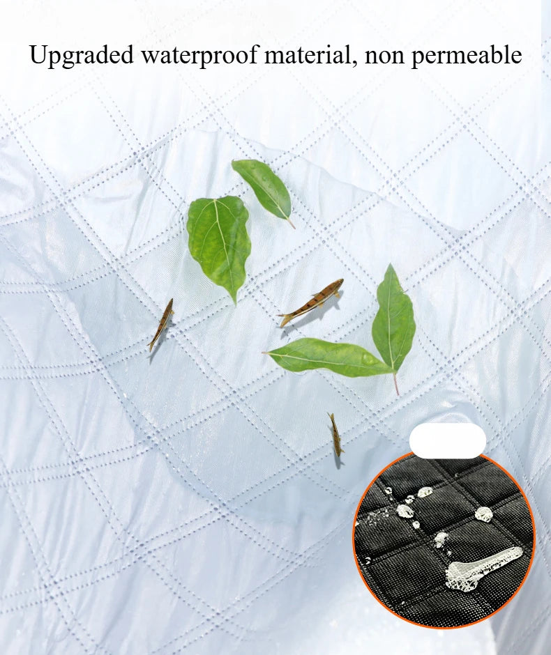 Car Rain Cover & Hail Protector – Waterproof Anti-UV 5-Layer Grid Design Hook Installation