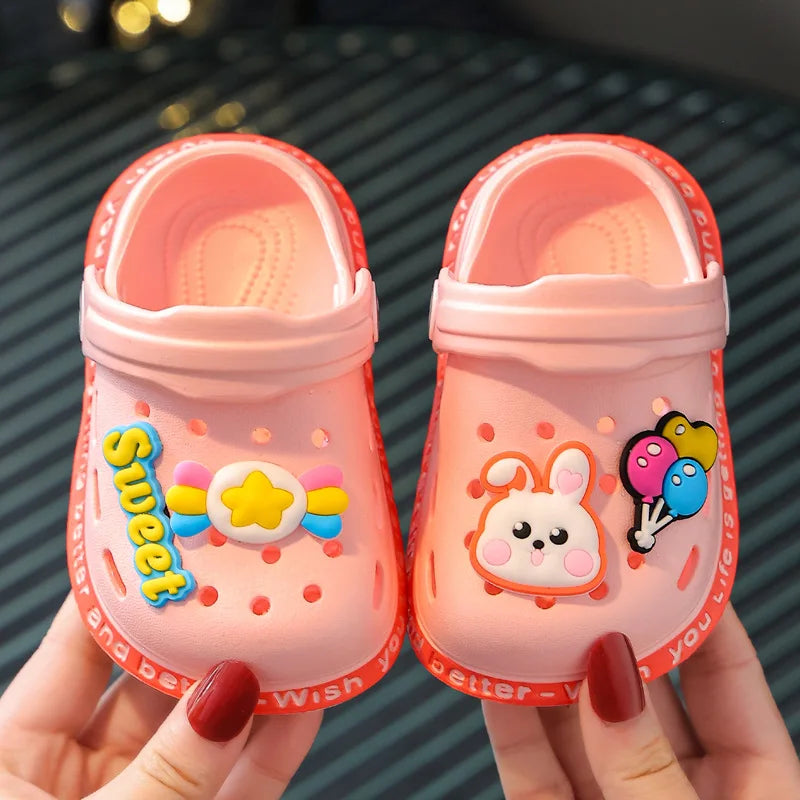 Cute Children's Soft Soled Anti-Slip Flip Flops for Indoor/Outdoor