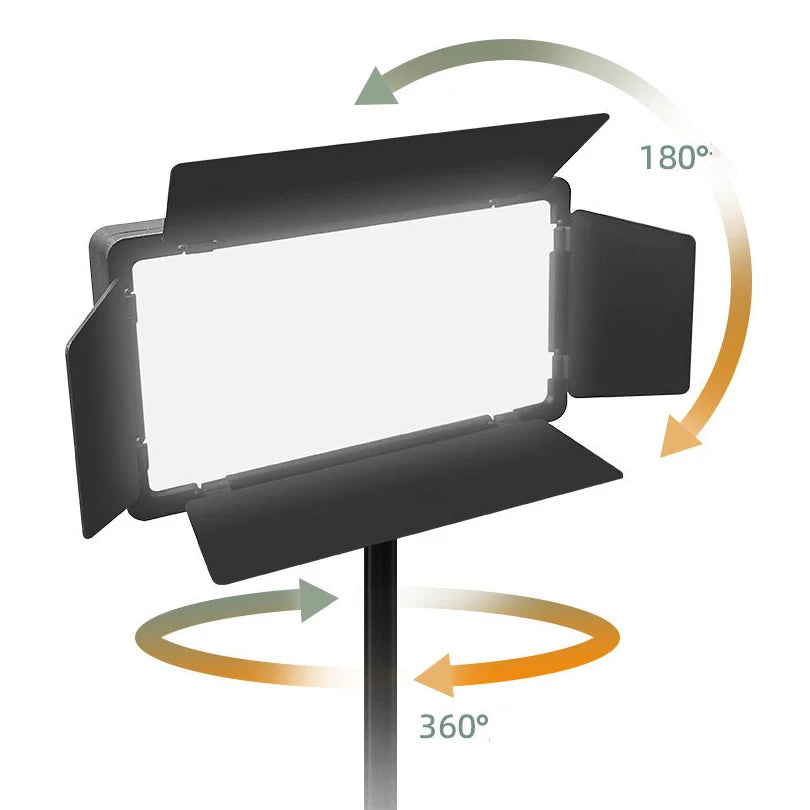 RGB LED Photo Light Portable Bi-Color 3200K-5600K Video Lamp with Built-in Battery