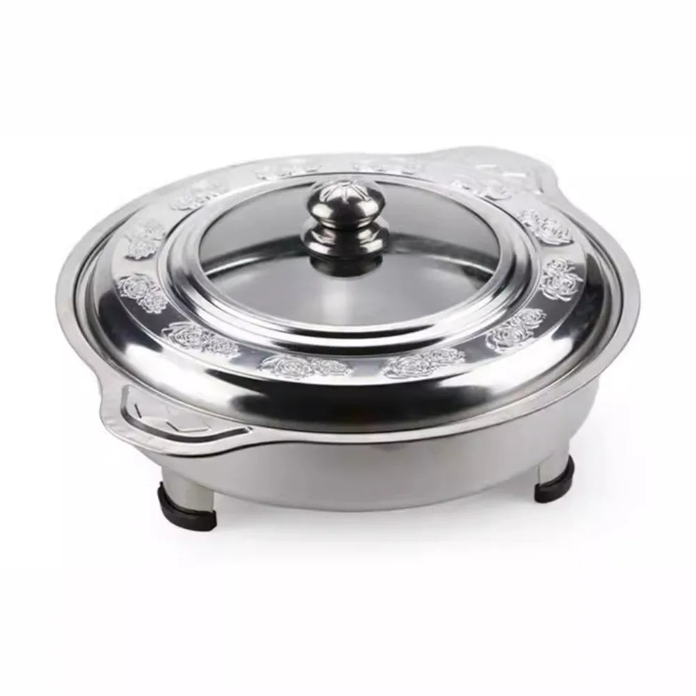 Multifunctional Stainless Steel Portable Buffet Chafing Dish – Hot Pot Tray with Handle