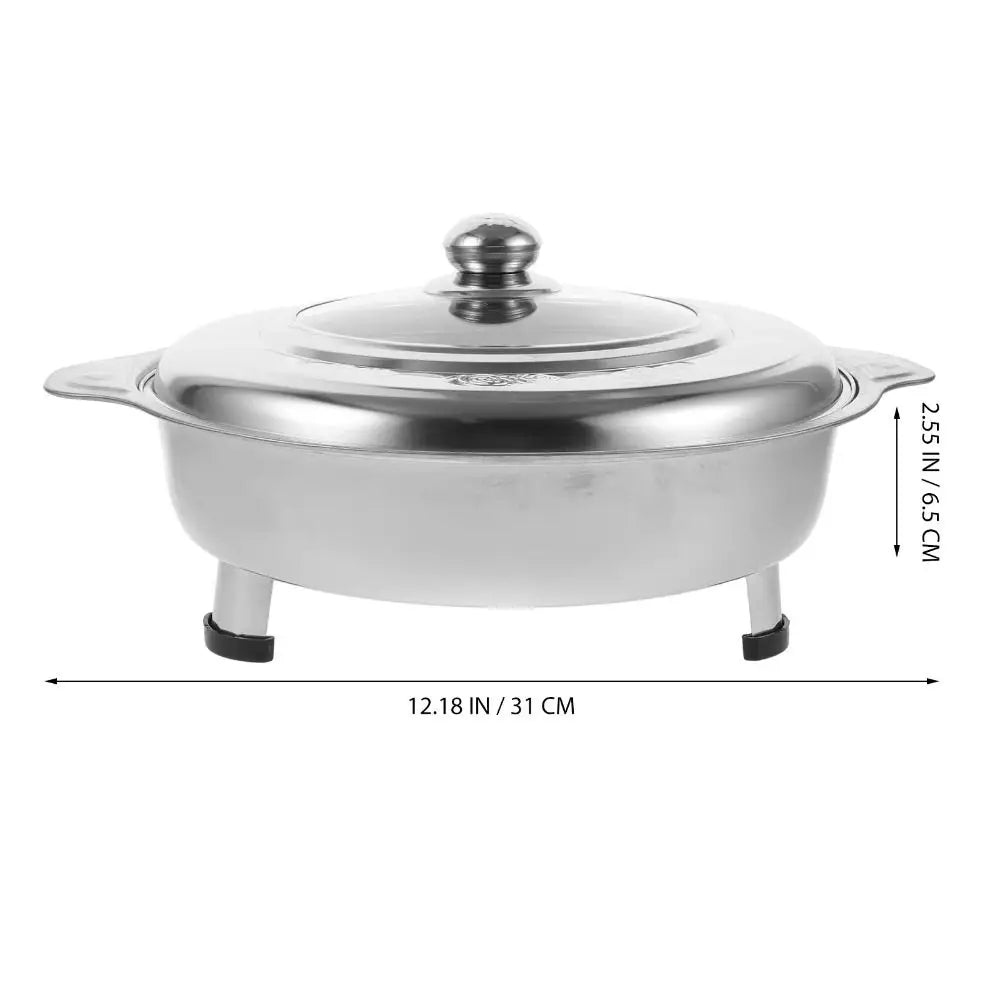 Stainless Steel Portable Buffet Chafing Dish – Detachable Legs, Handle & Multiuse Tray