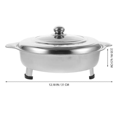 Stainless Steel Portable Buffet Chafing Dish – Detachable Legs, Handle & Multiuse Tray
