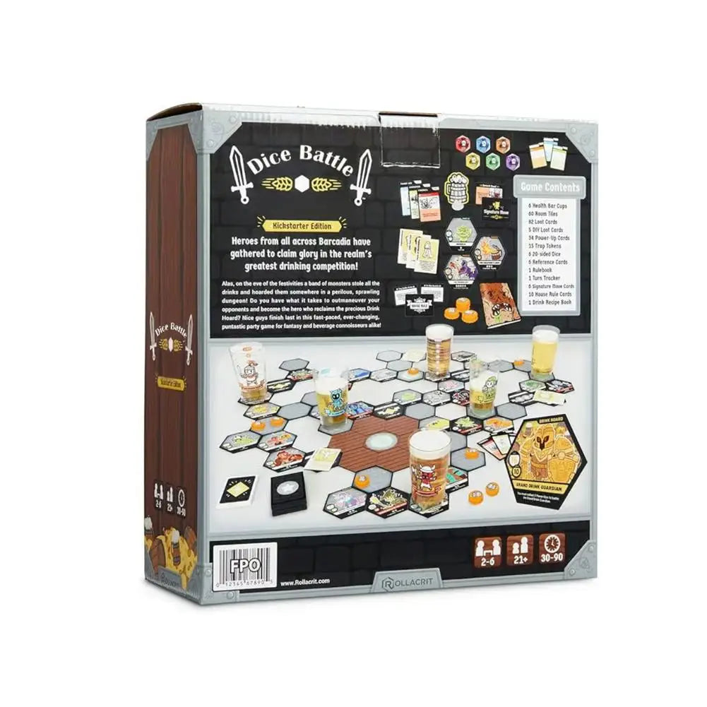 Heroes of Barcadia Board Game – Adult Party Strategy Game Tile-Based Dungeon & Drinking Adventure
