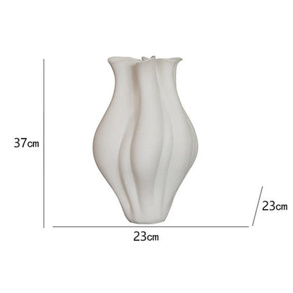 Modern Ceramic Tabletop Vase – Light Luxury Decorative Flower Vase
