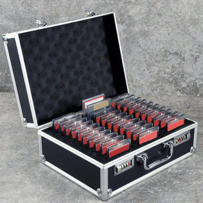 Graded Card Storage Case with Combination Lock and Handle